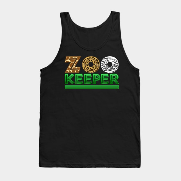 Zoo Keeper - Animal Lover African Safari Gift Tank Top by biNutz